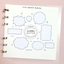 [GO25] Gowoongrim Crayon Speech Bubble Kisscut Masking Tape (Set/Singles)