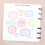 [GO25] Gowoongrim Crayon Speech Bubble Kisscut Masking Tape (Set/Singles)