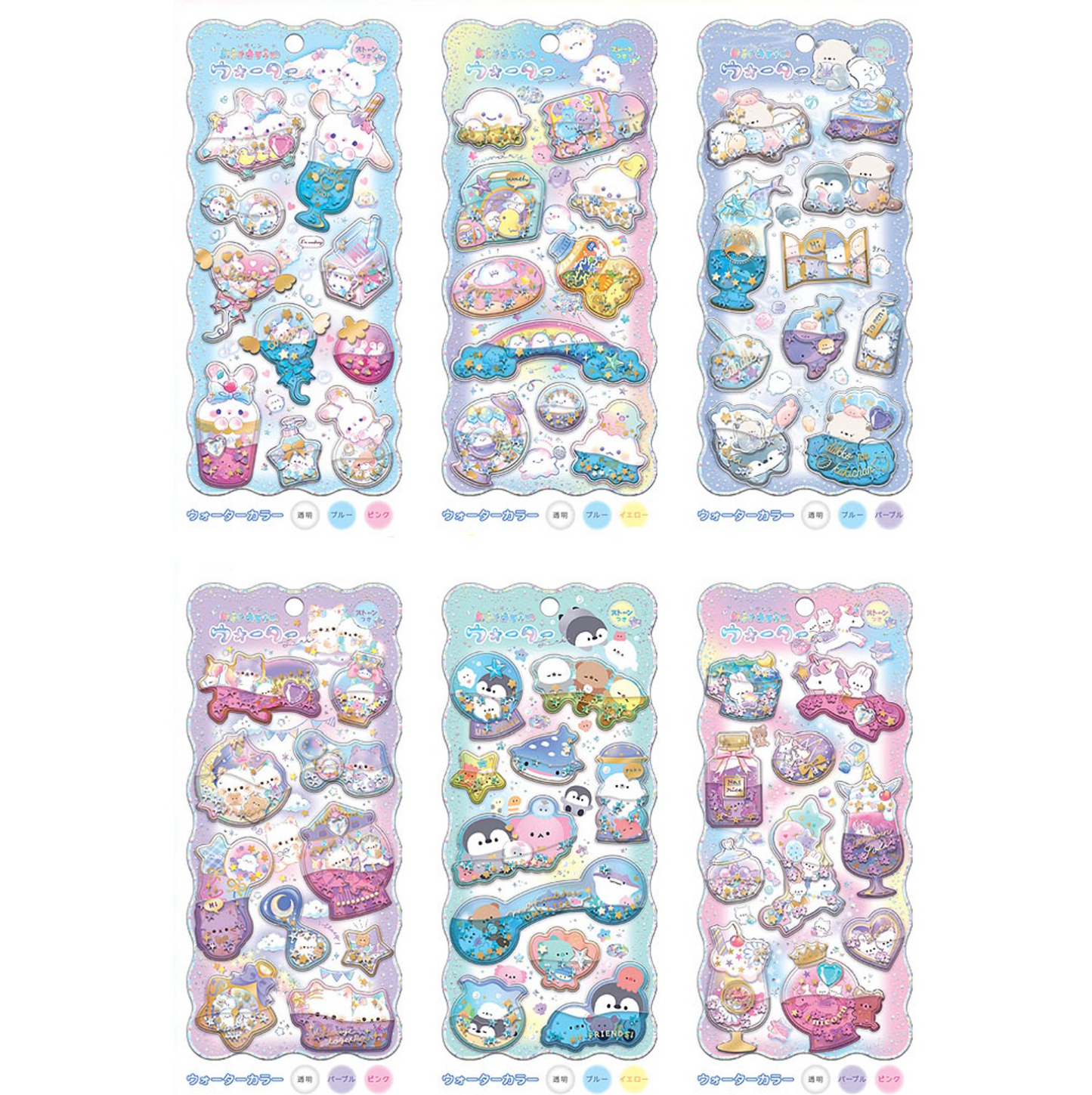 [Q-LiA] Kirarin Water Sticker Sheet (options)