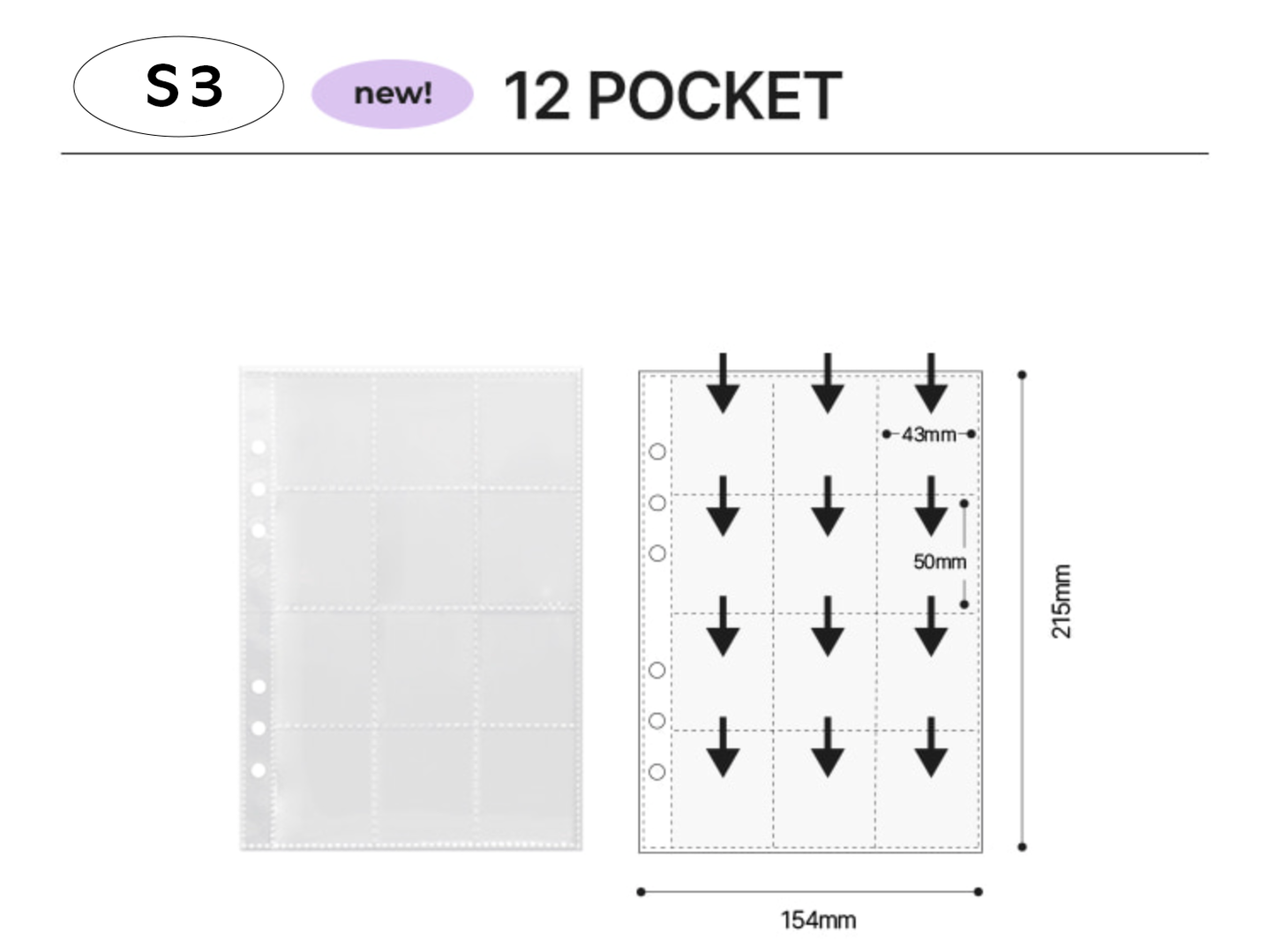 [YD05] Yudaeng A5 Regular 6 Holes Premium Binder Pages (Pack Of 10) (options)***