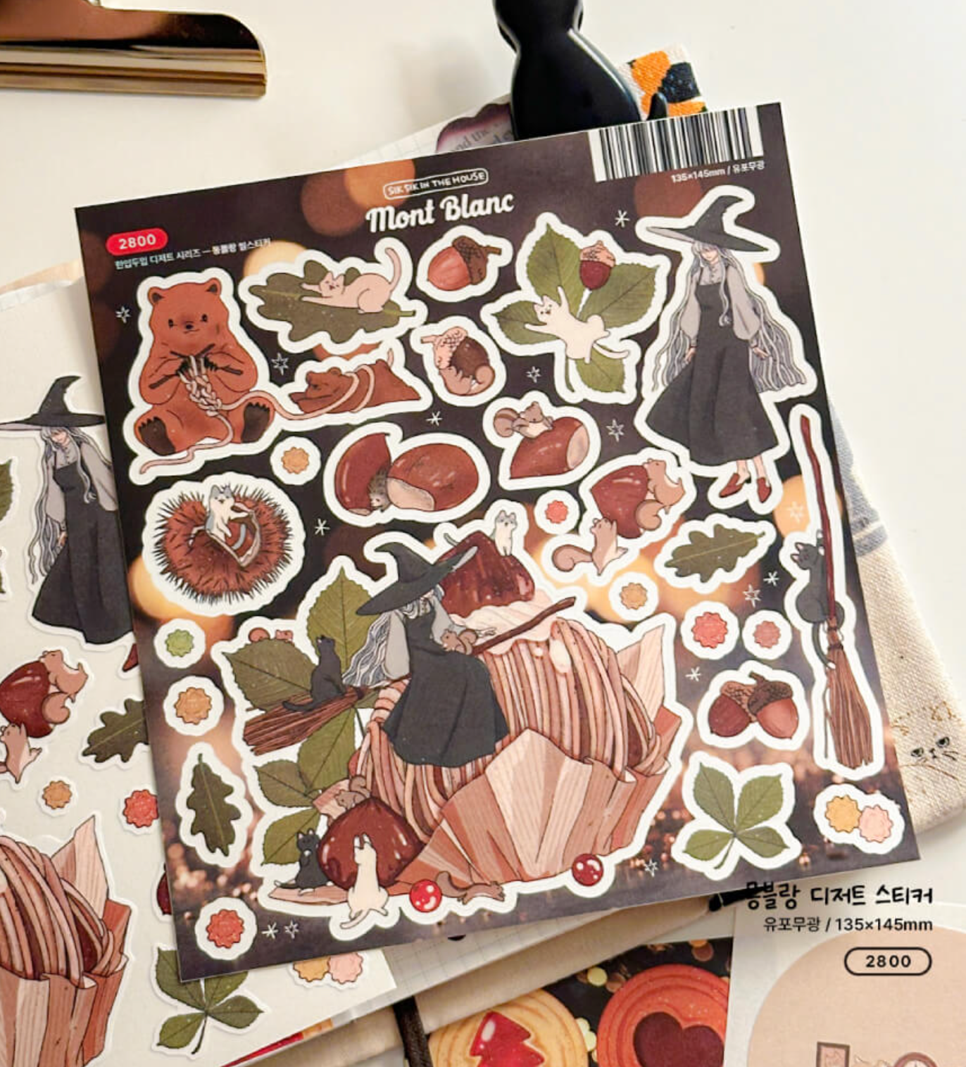 [SS37] Sik Sik in the House One Bit Two Bite Winter Dessert Sticker Pack (Singles/Pack)