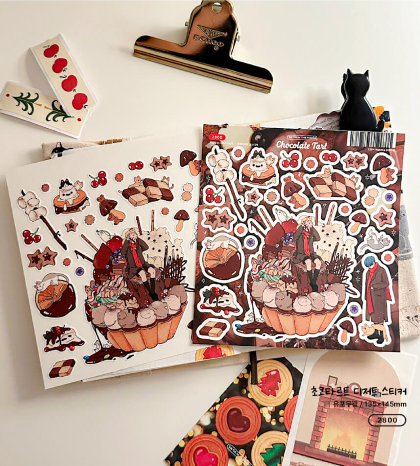 [SS37] Sik Sik in the House One Bit Two Bite Winter Dessert Sticker Pack (Singles/Pack)
