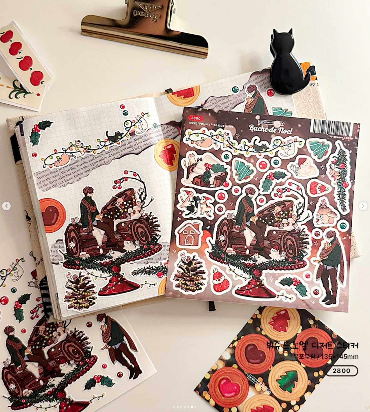 [SS37] Sik Sik in the House One Bit Two Bite Winter Dessert Sticker Pack (Singles/Pack)