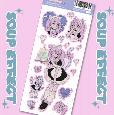 [SE09] Soup Effect Maid Sticker Sheet (options)