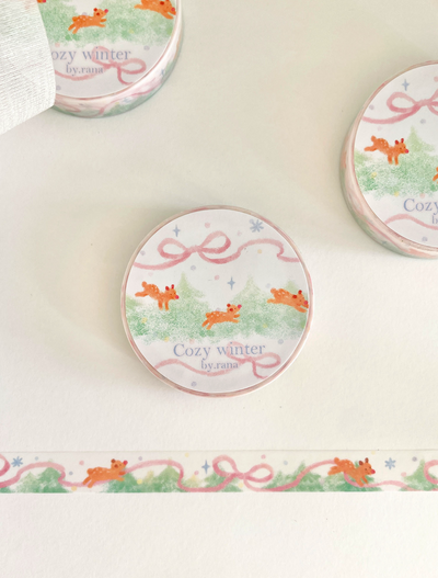 [BR07] by.rana Cozy Winter Masking Tape 10mm x 10m