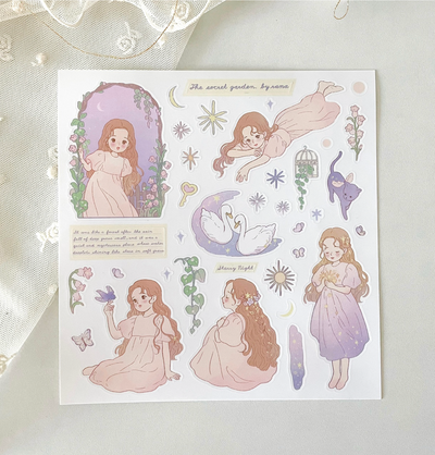 [BR10] by.rana 'The Secret Garden' Sticker Sheet