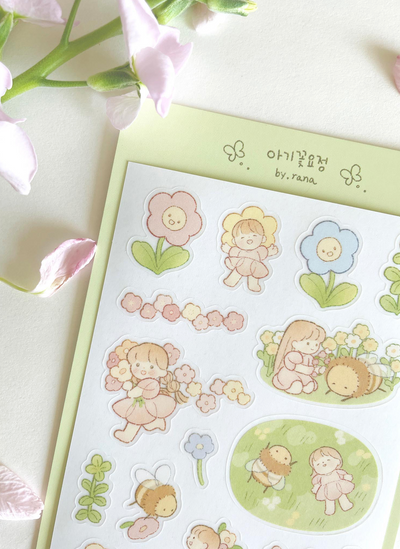 [BR14] NEW by.rana 'Baby Flower Fairy' Sticker Sheet