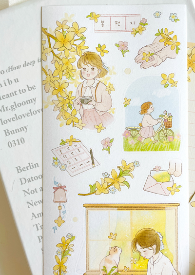 [BR17] by.rana 'Spring Letter' Sticker Sheet