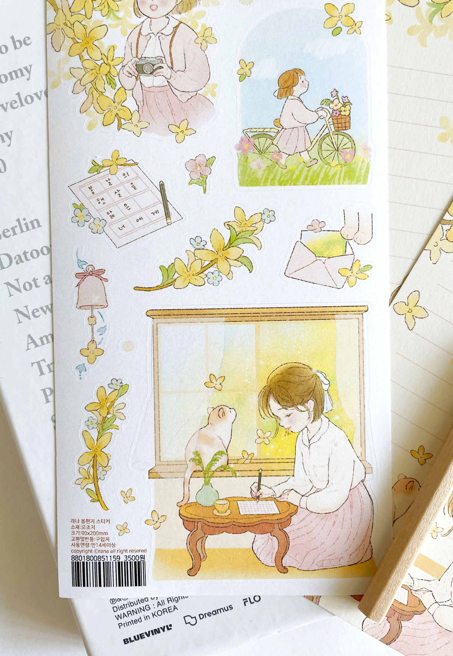 [BR17] by.rana 'Spring Letter' Sticker Sheet