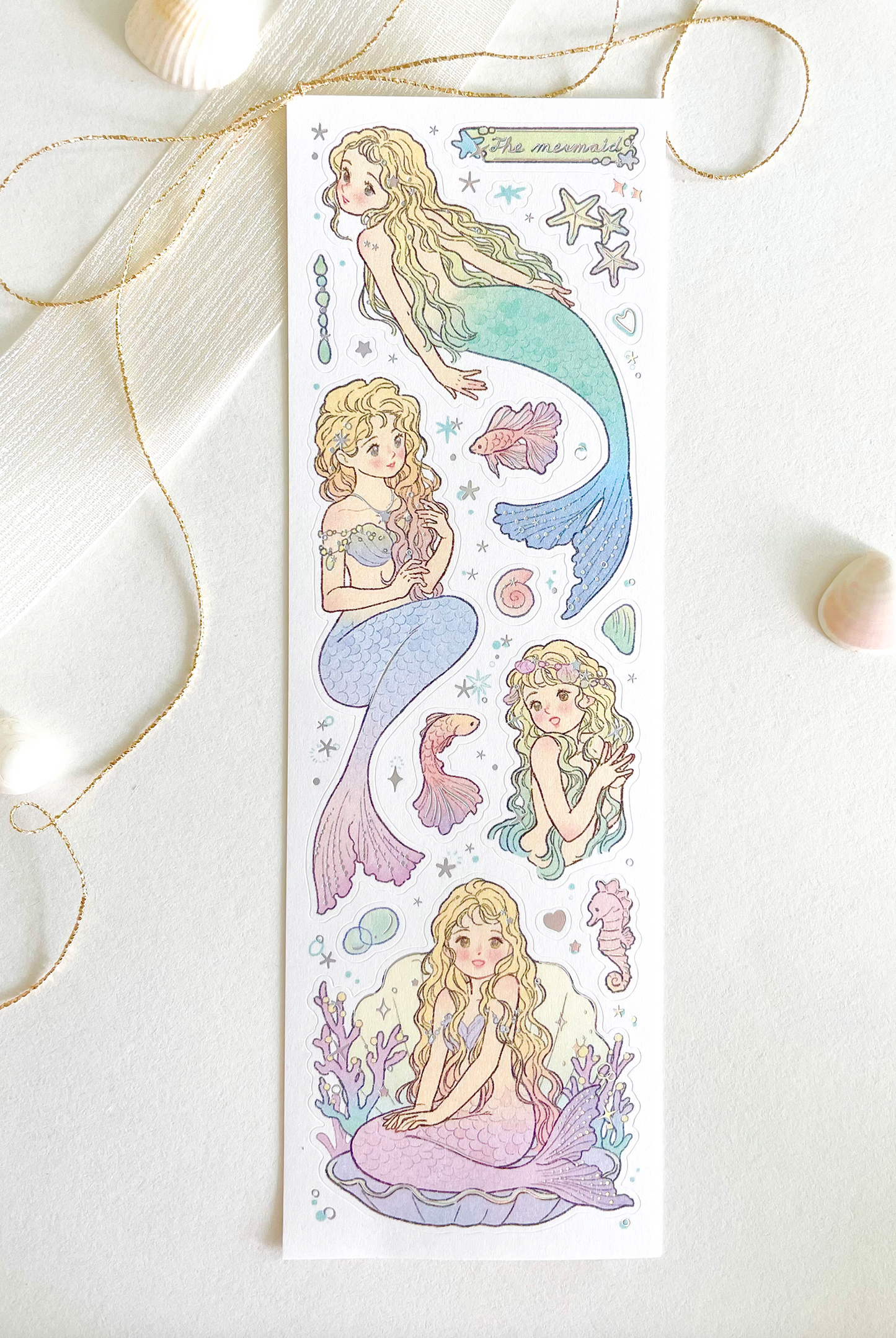[BR18] RESTOCK by.rana 'My Little Mermaid' Aurora Foil Sticker Sheet