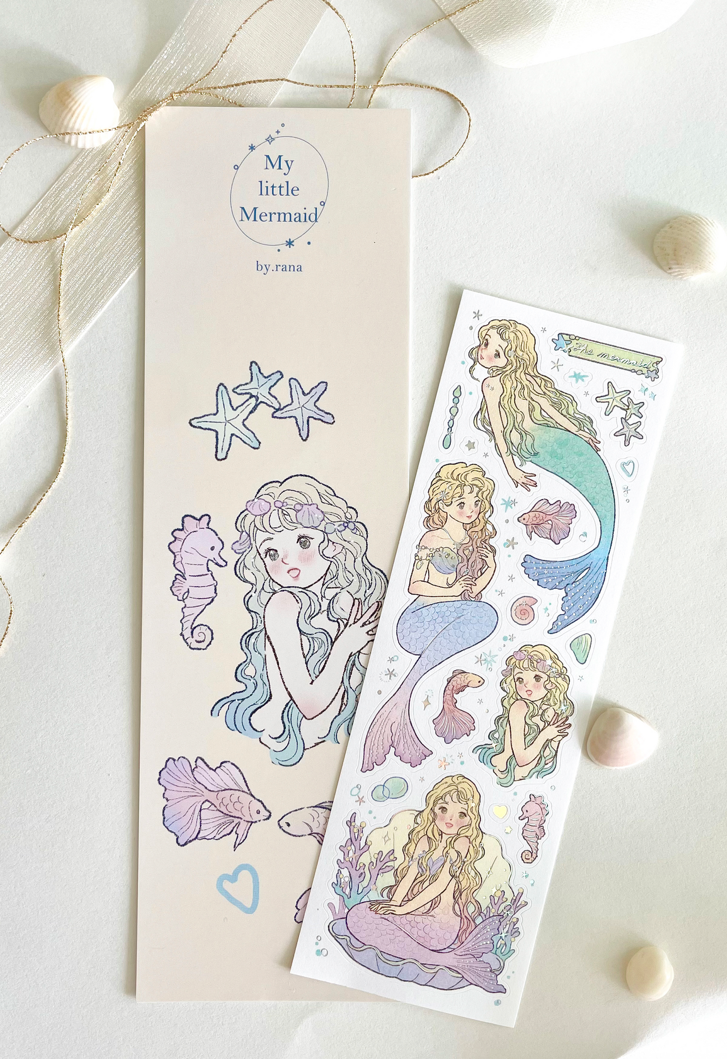 [BR18] RESTOCK by.rana 'My Little Mermaid' Aurora Foil Sticker Sheet