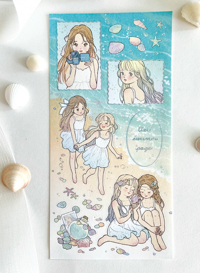 [BR19] RESTOCK by.rana 'Our Summer Page' Aurora Foil Sticker Sheet
