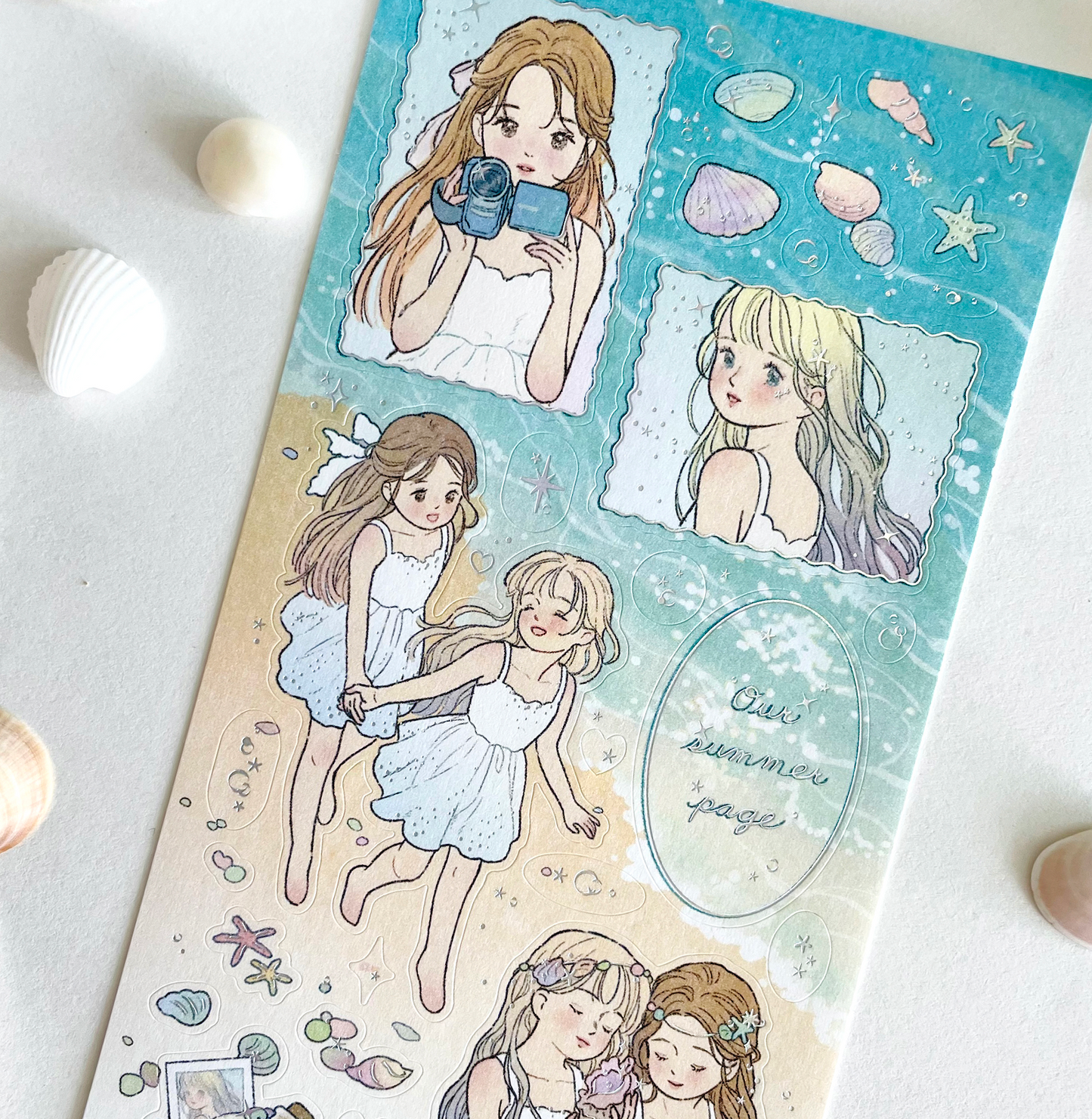 [BR19] RESTOCK by.rana 'Our Summer Page' Aurora Foil Sticker Sheet