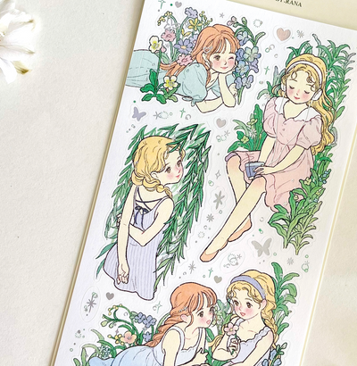 [BR20] RESTOCK by.rana 'Our Green Garden' Aurora Foil Sticker Sheet