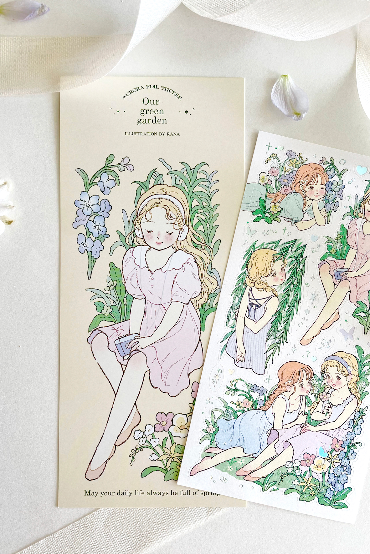 [BR20] RESTOCK by.rana 'Our Green Garden' Aurora Foil Sticker Sheet
