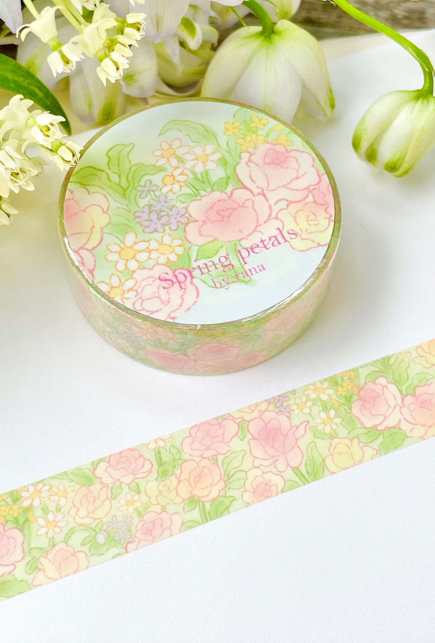 [BR22] NEW by.rana Spring Petal Masking Tape 15mm x 10m