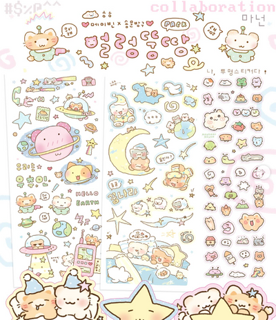 [SY59] NEW Syomsyom x Maybean Collaboration 'Sloppy' Sticker Pack