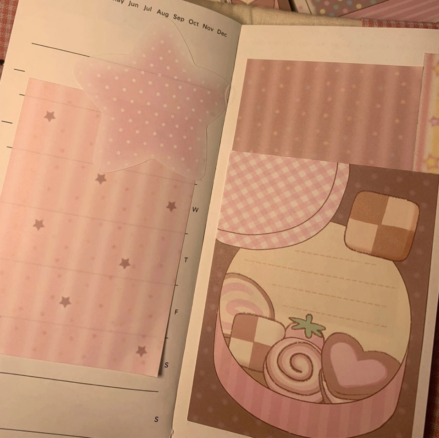 [PK36] Pinkrue Strawberry Choco Cake/Cookie Jar Memo Pad (options)