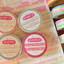 [PK28] Pinkrue Green & Pink Star Masking Tape 15mm x 10m (Set/Single)