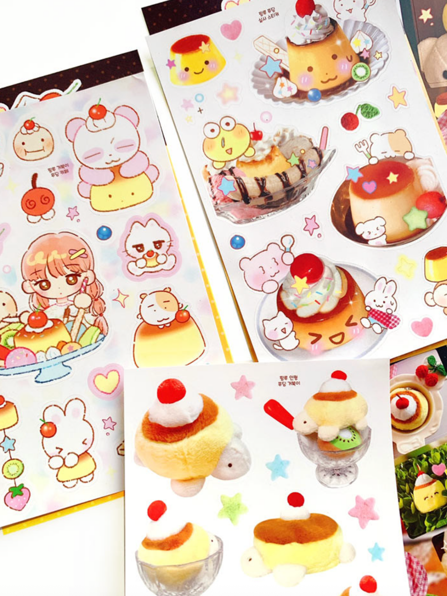 [PK43] Pinkrue Pudding Cafe Sticker Pack (Singles/Pack)