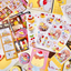 [PK43] Pinkrue Pudding Cafe Sticker Pack (Singles/Pack)