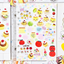 [PK42] Pinkrue Pudding Dessert Kisscut Masking Tape 25mm x 5m (Set/Singles)