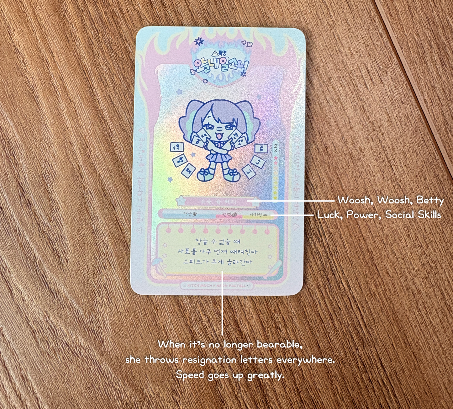 [KM19] Kitch Much x Neon.Pastell Collab 'Today or Tomorrow Girl' Sticker Tin Set