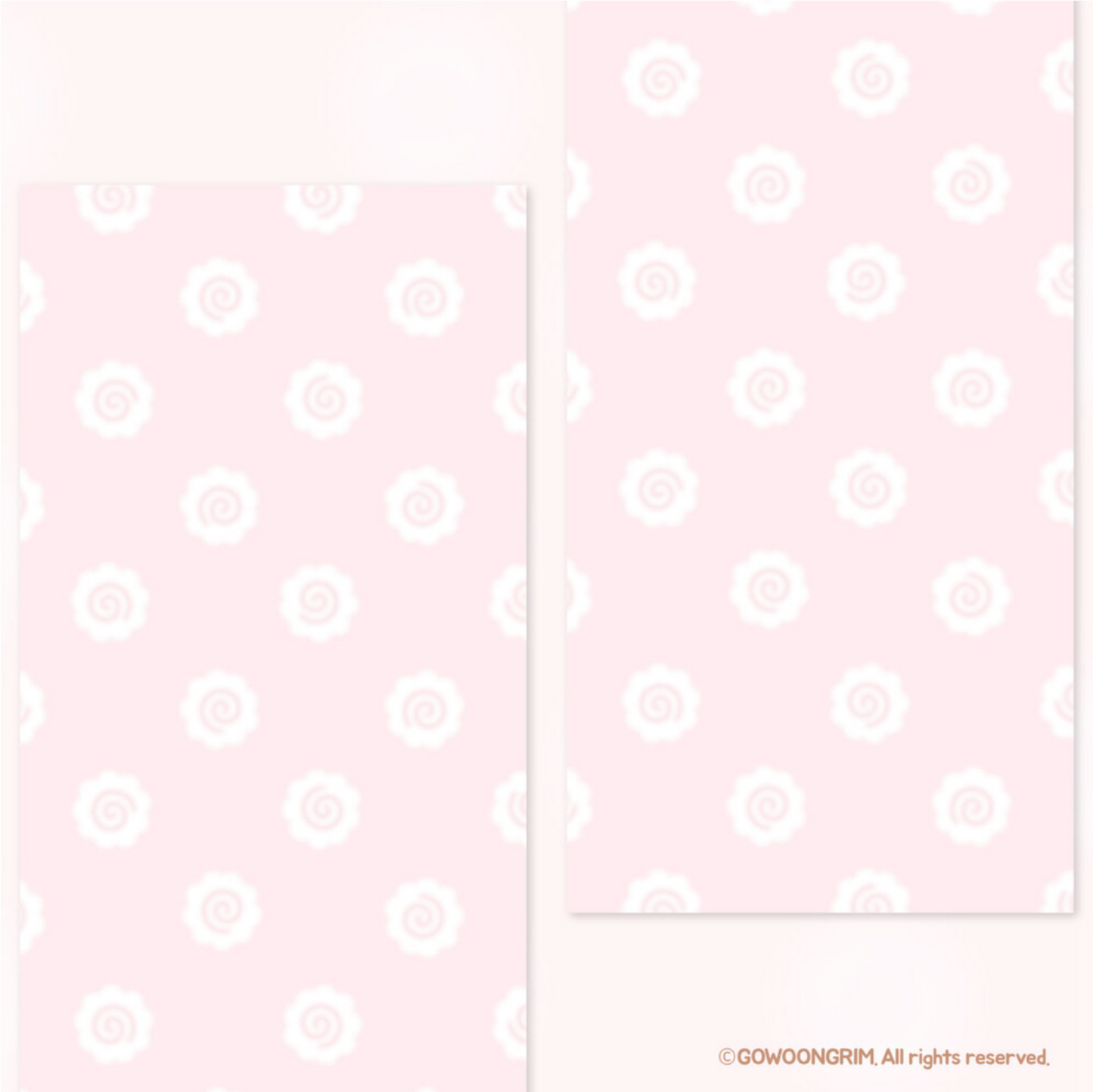 [GO53] Gowoongrim 'Bento' Background Memo Sticker Pack