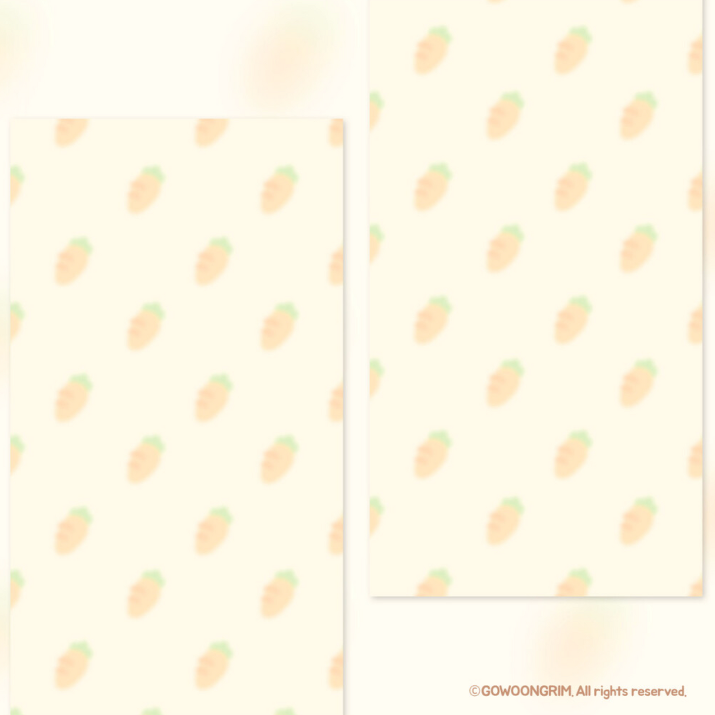 [GO53] Gowoongrim 'Bento' Background Memo Sticker Pack