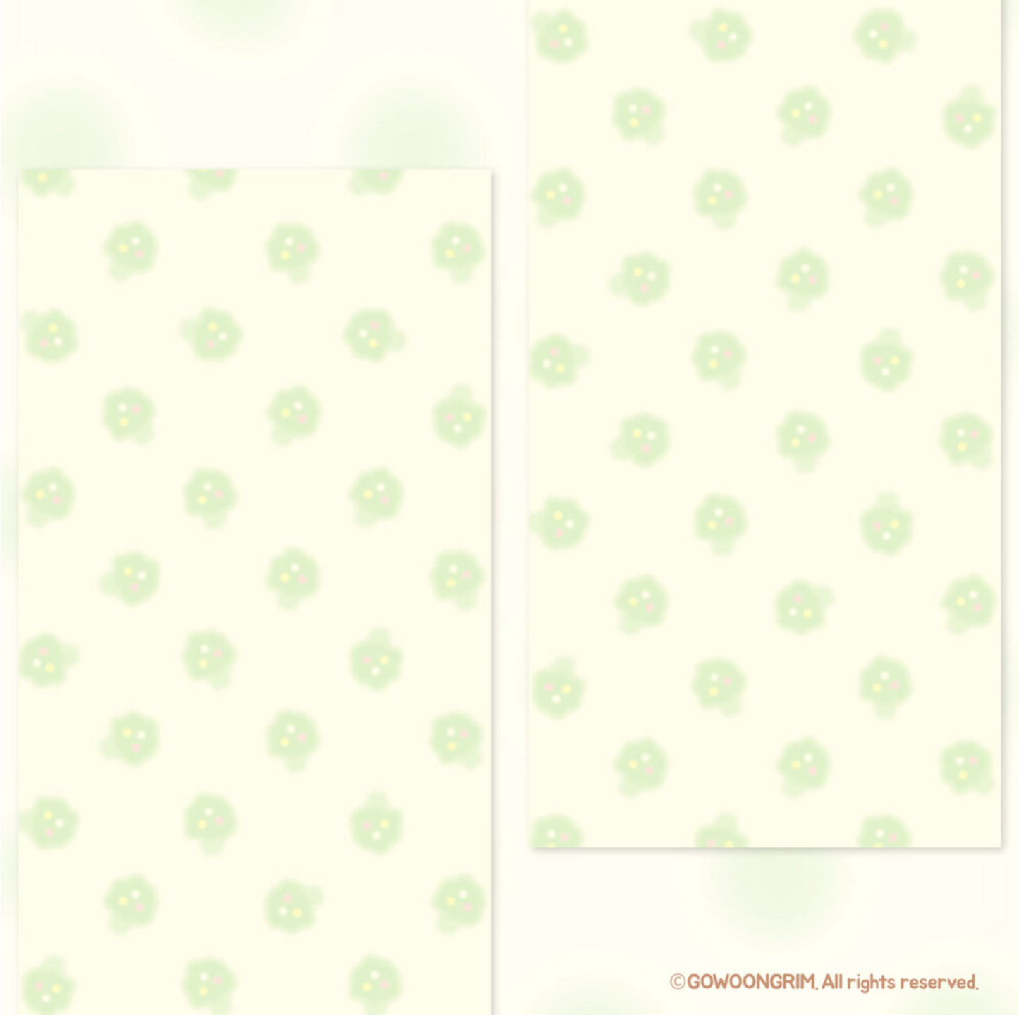 [GO53] Gowoongrim 'Bento' Background Memo Sticker Pack