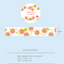 [CW112] Cotton World 'Fruits Time' Masking Tape 15mm x 5m (options)