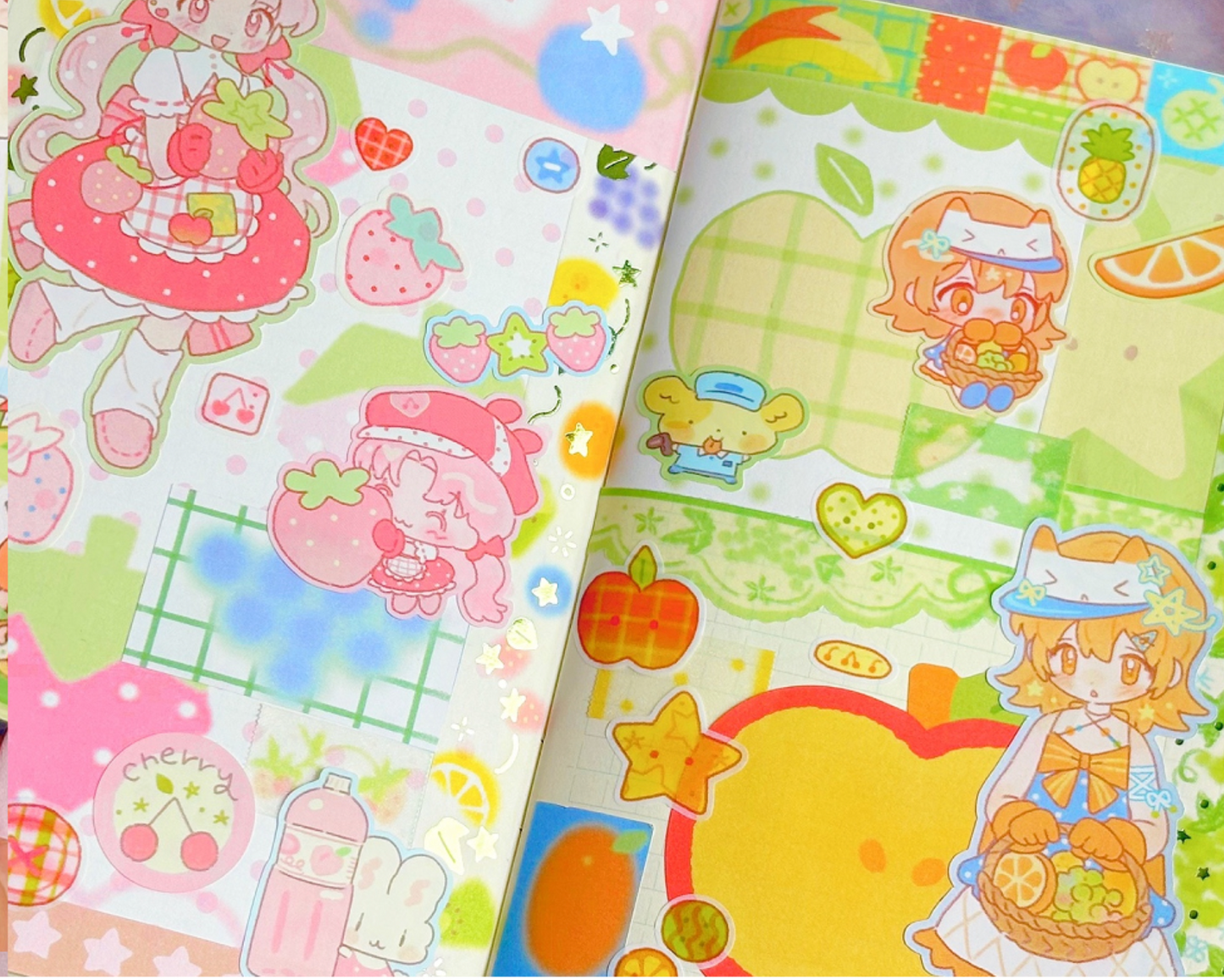 [CW109] Cotton World 'My Fruit Quilt' Masking Tape 15mm x 10m