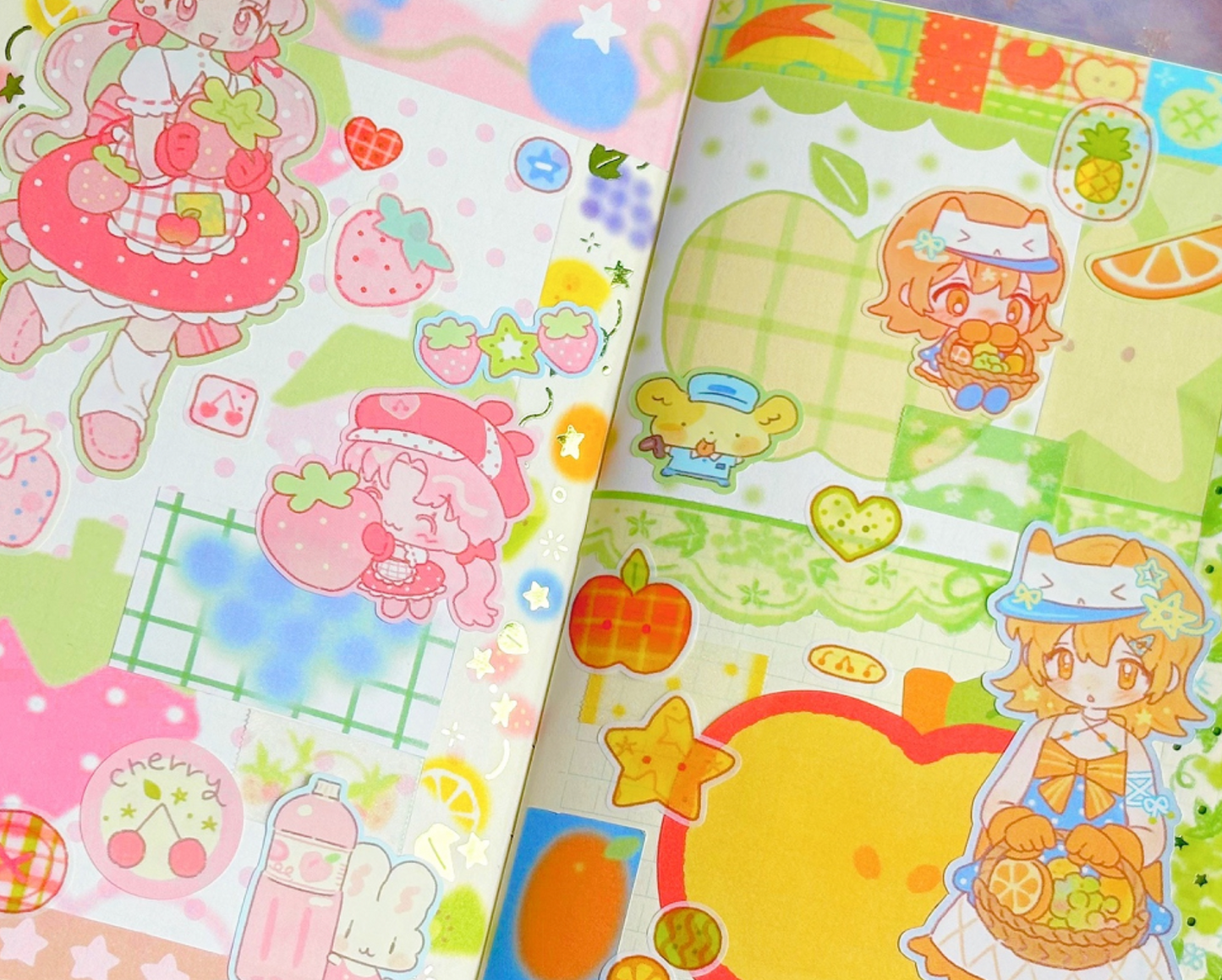 [CW108] Cotton World 'Fruit Button' Kisscut Masking Tape 25mm x 5m
