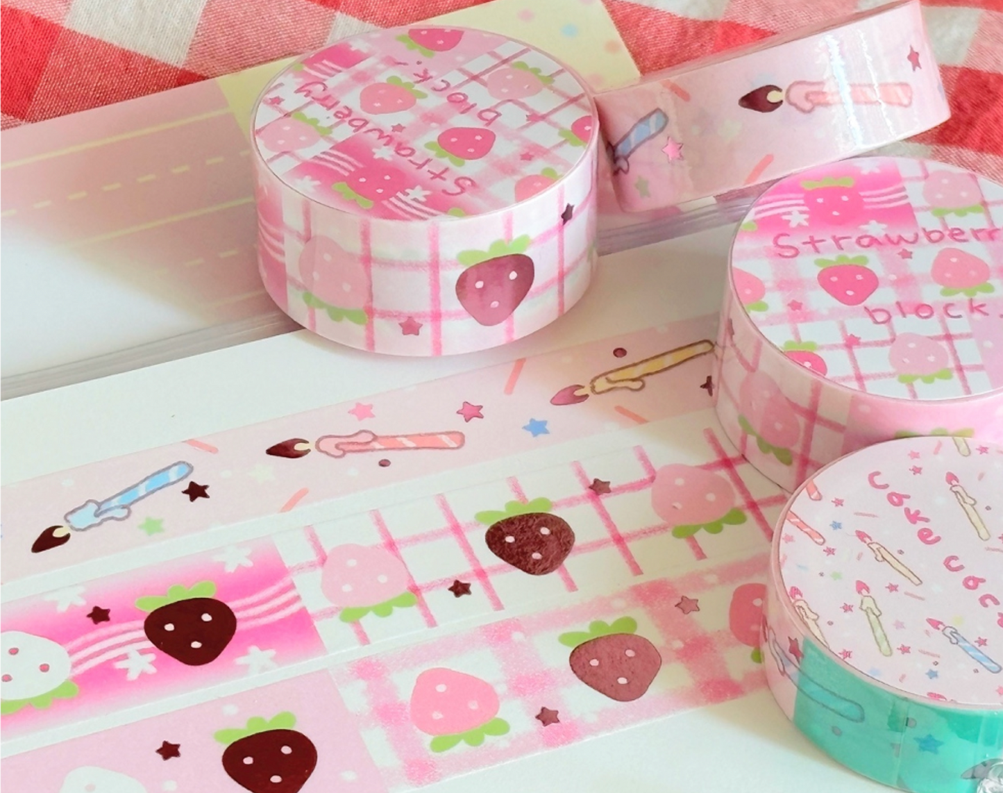 [CW105] Cotton World 'Cake Candle' Foil Masking Tape 15mm x 5m