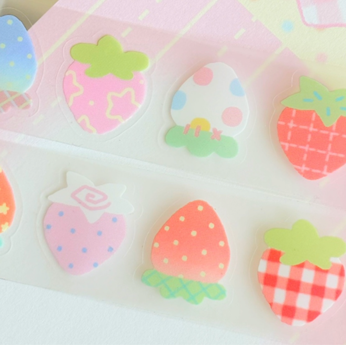 [CW103] Cotton World Bite of Strawberry Kisscut Masking Tape 25mm x 5m (options)