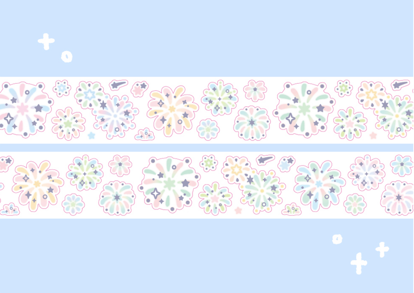 [CW102] Cotton World Fireworks Kisscut Masking Tape 25mm x 5m