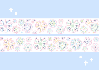 [CW102] Cotton World Fireworks Kisscut Masking Tape 25mm x 5m
