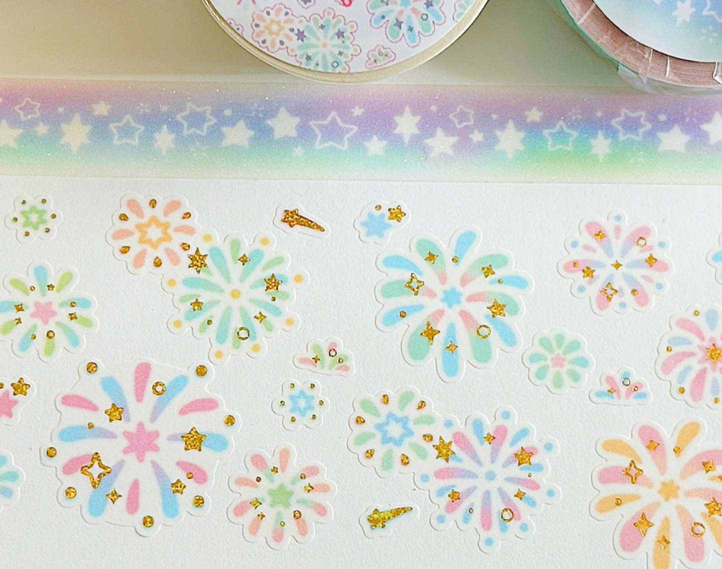 [CW102] Cotton World Fireworks Kisscut Masking Tape 25mm x 5m