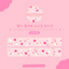 [CW101] Cotton World Strawberry Cotton Candy Cloud Masking Tape 15mm x 5m