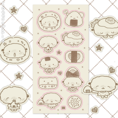 [CW92] Cotton World 'I Like Rice Balls' Sticker Sheet