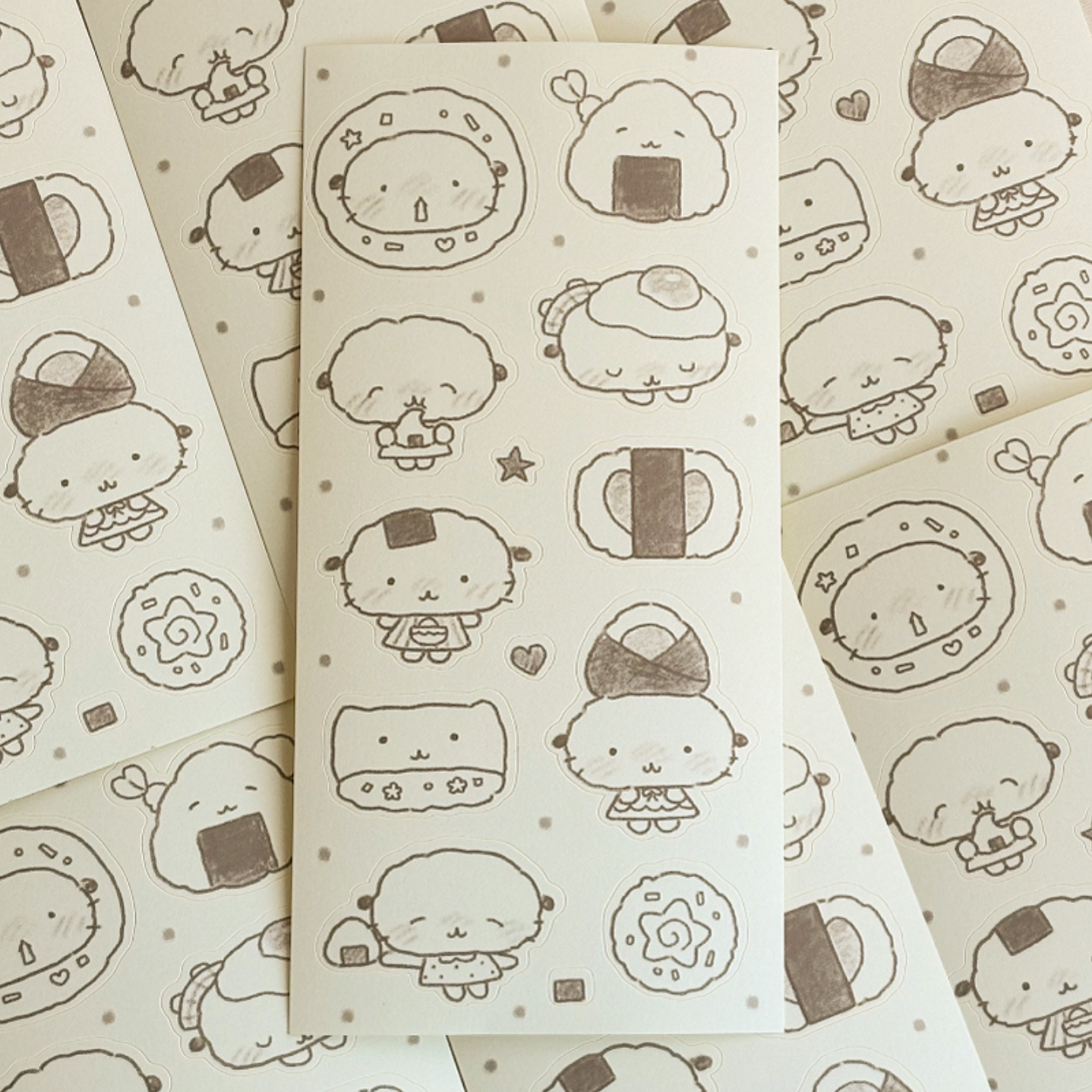[CW92] Cotton World 'I Like Rice Balls' Sticker Sheet