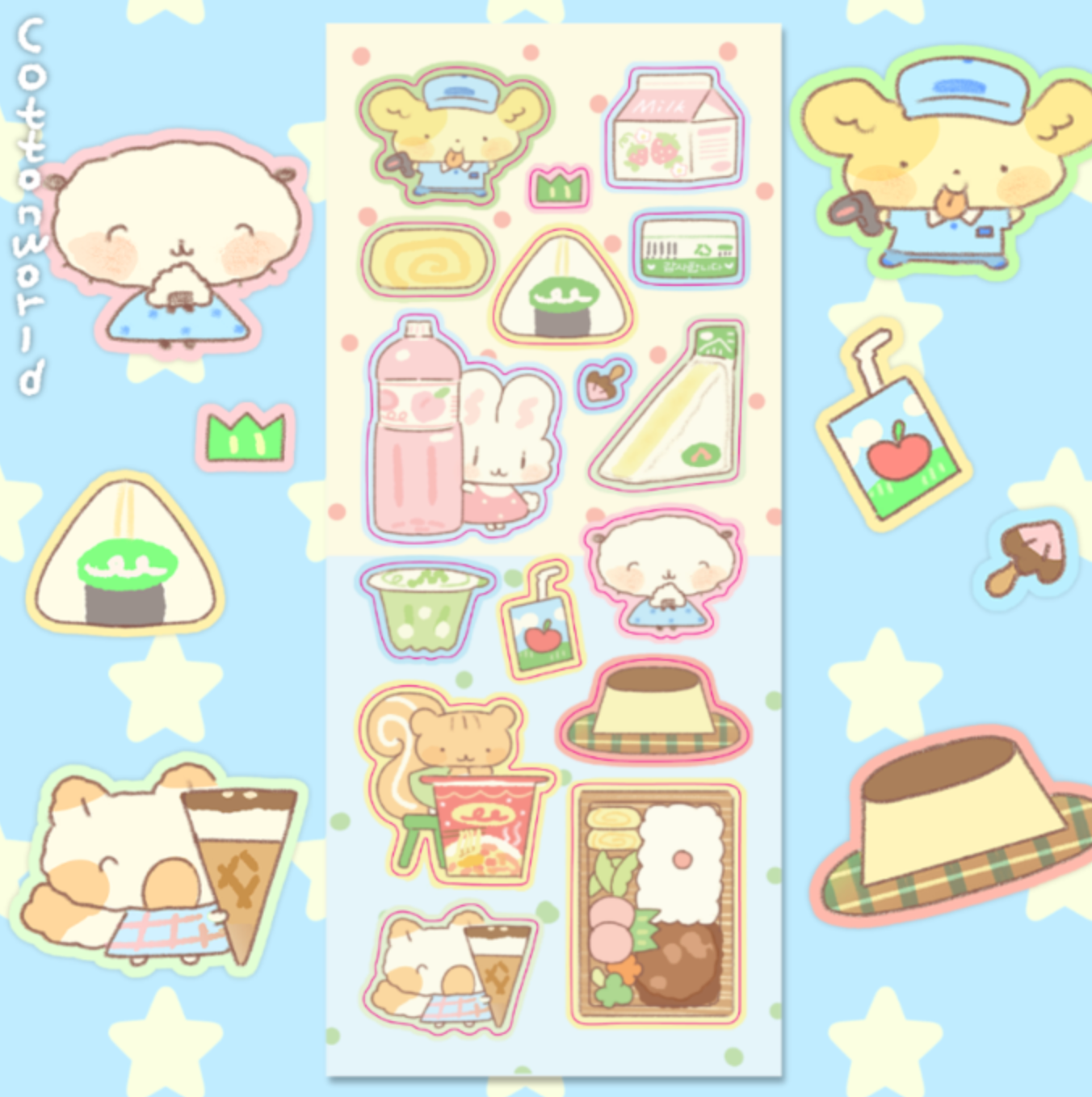 [CW91] Cotton World 'Convenience Store' Sticker Sheet