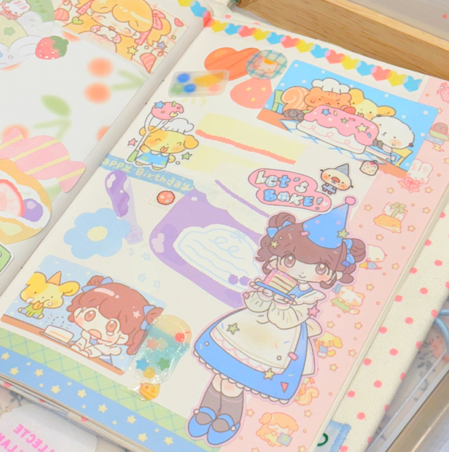 [CW89] Cotton World 'Making a Cake' Sticker Sheet