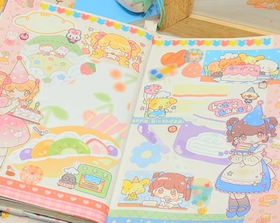 [CW89] Cotton World 'Making a Cake' Sticker Sheet
