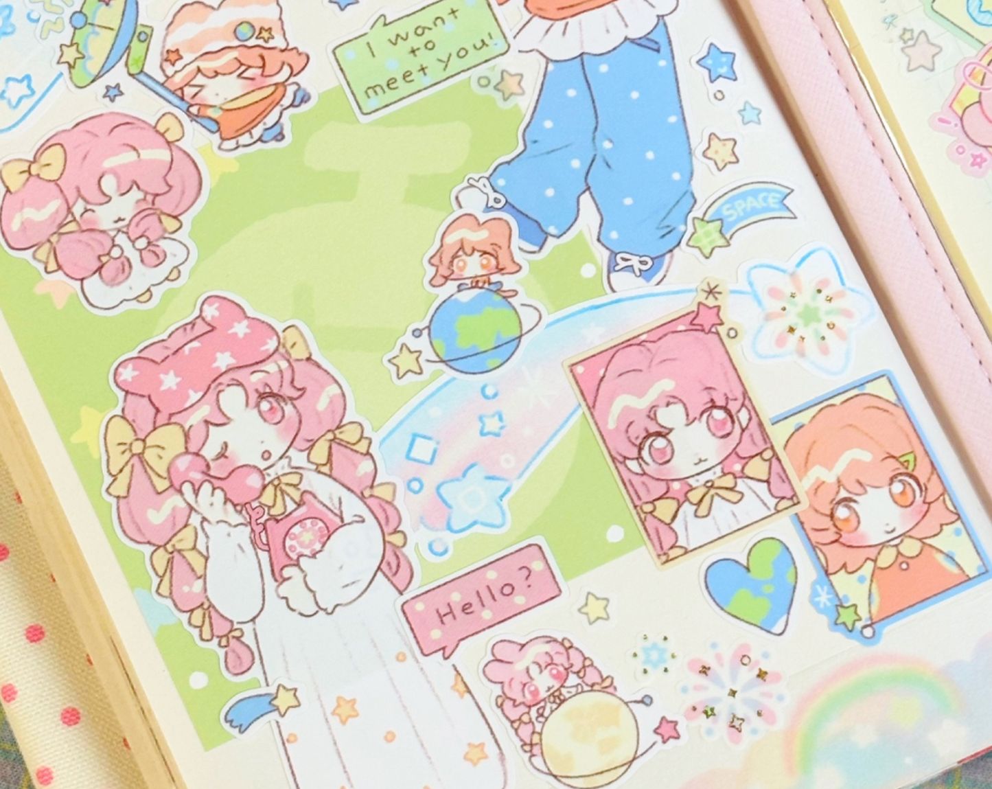 [CW86] Cotton World 'Space Phone' Sticker Sheet