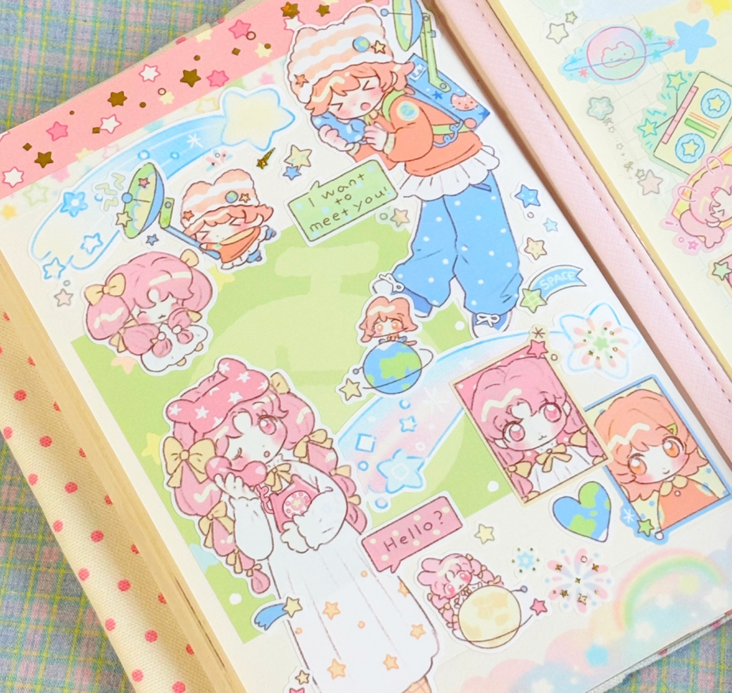 [CW86] Cotton World 'Space Phone' Sticker Sheet