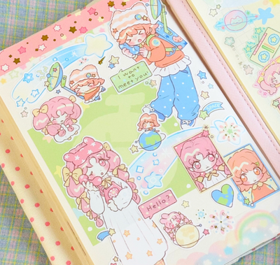 [CW86] Cotton World 'Space Phone' Sticker Sheet