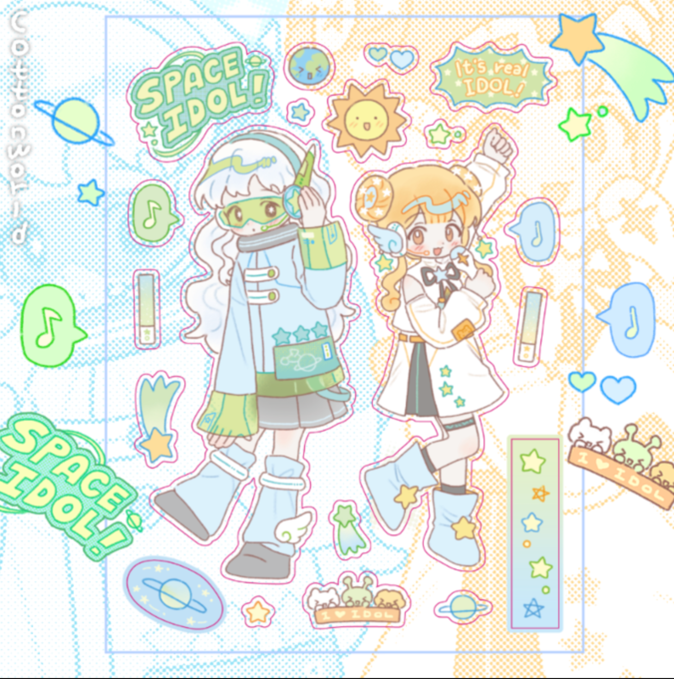 [CW84] Cotton World 'Space Idol' Sticker Sheet