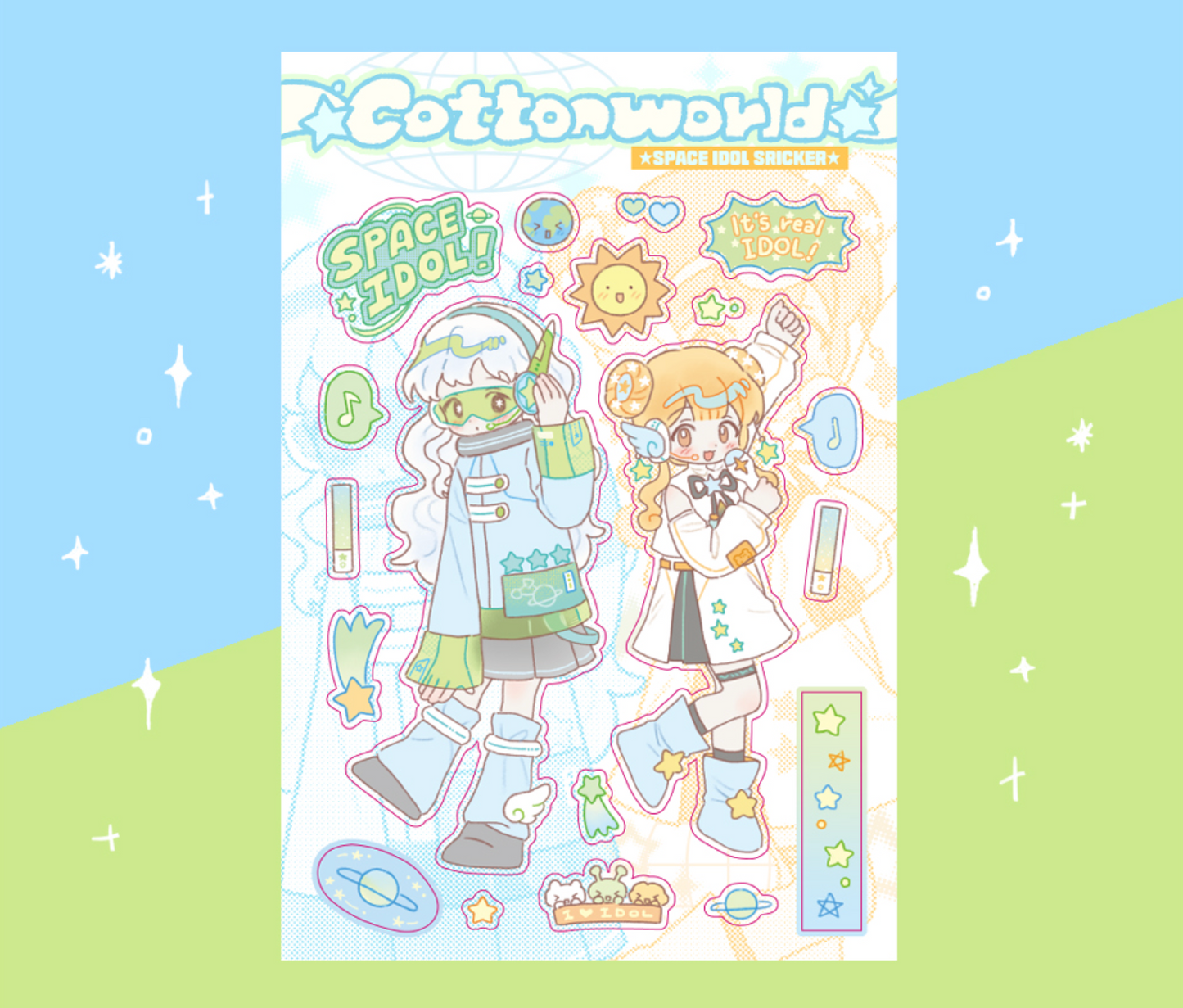 [CW84] Cotton World 'Space Idol' Sticker Sheet
