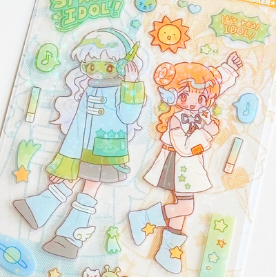[CW84] Cotton World 'Space Idol' Sticker Sheet